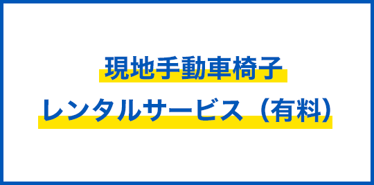 現地主導車椅子レンタルサービス（有料）