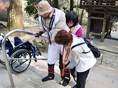 企画担当者が全行程の下見を行ない、動線やトイレ確認をしています。