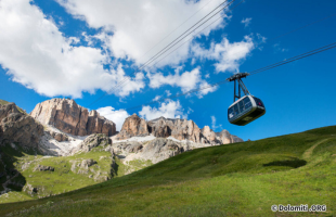 サッソ・ポルドイ展望台へのロープウェイ（イメージ）