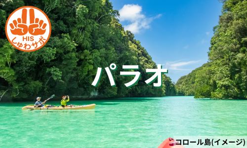 往復直行便利用5時間で行ける楽園！パラオ5日間